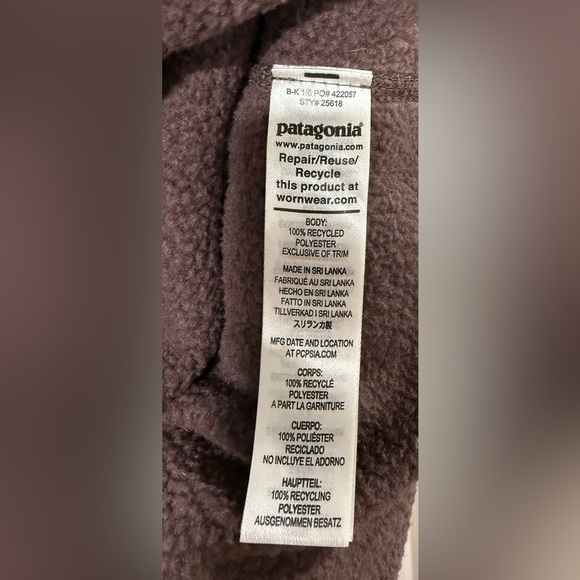 Patagonia Better Sweater Women’s Medium 1/4 Zip Fleece Pullover Brown - Picture 6 of 9